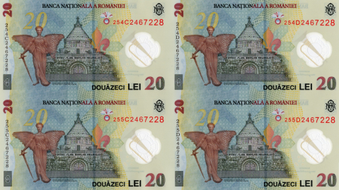 COALA DE 4 BANCNOTE 20 LEI [1]