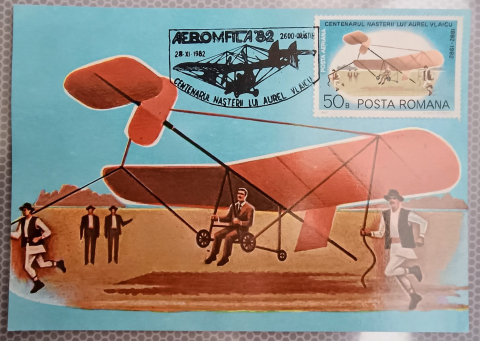 FILATELIE SI CARTOFILIE - ILUSTRATA MAXIMA CENTENARUL AUREL VLAICU