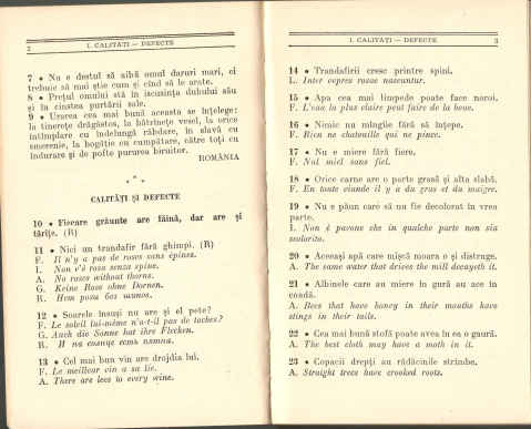PROVERBELE LUMII DESPRE CALITATI SI DEFECTE [1]