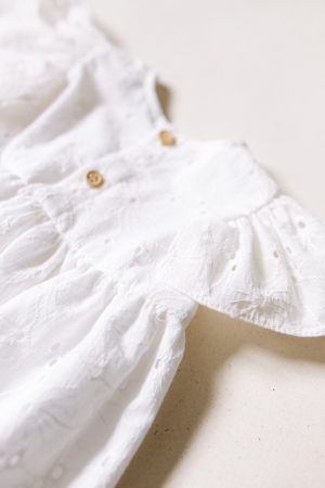 Rochie bumbac brodat alba [1]
