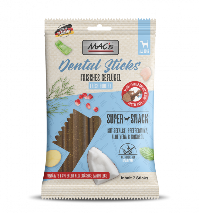 Bețișoare dentare pentru câini MAC's, cu carne de pasăre, 180 g [2]