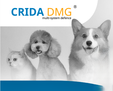 Nutraceutice - Supliment veterinar pentru caini/pisici recomandat in sustinerea imunitatii, impotriva infectiilor si a bolilor,detoxifierea celulara ,imbunatateste circulatia sanguina.Crida DMG multi system defence