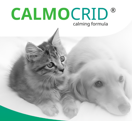 Nutraceutice - Supliment veterinar pentru caini si pisici cu rol in gestionarea stresului in cazul vizitelor la veterinar , calatoriilor , zgomotelor puternice , perioade de singuratate . Calmocrid 100 ml