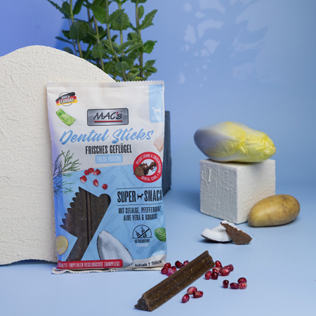 Ingrijire - Bețișoare dentare pentru câini MAC's, cu carne de pasăre, 180 g