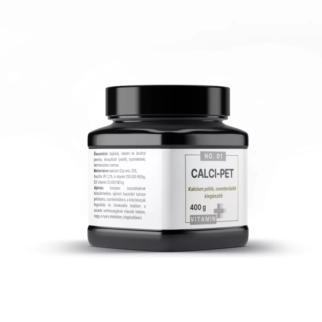 Ingrijire - Calci - Pet 400g pentru suplimentarea cu calciu, întărirea oaselor și stimularea florei intestinale la caini si pisici