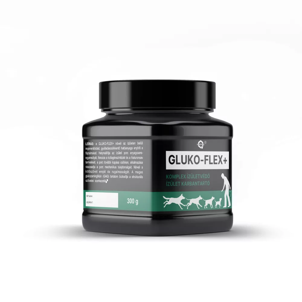Ingrijire - GLUKO FLEX PLUS 300G  tratament adjuvant in sustinerea leziunilor articulare și ale tendonului și dupa proceduri chirurgicale musculo-scheletice, /de ex. displazie /