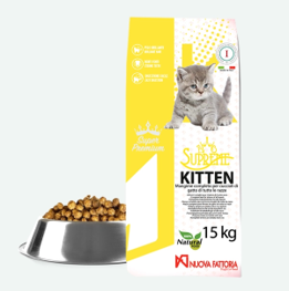 PISICI - Hrana completa pentru pisici junioare de toate rasele Supreme  Kitten 15 kg