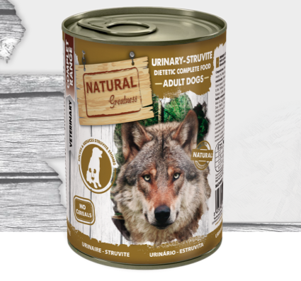 Diete - Hrana Dietetica UltraPremium , hipoalergenica pentru tratarea afectiunilor , urinare -struvit la caine Natura Greatness Vet Diet Dog Urinary-Struvit 400g - Natural Greatness