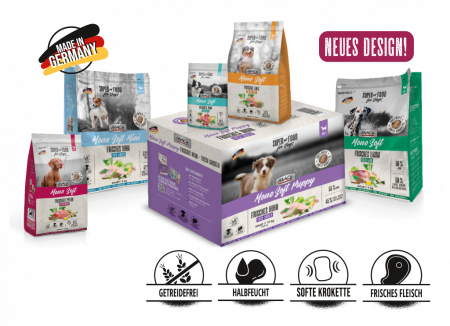 Hrana Ultra Premium,  Semiumeda pentru caini juniori, cu carne de pasare proaspata (sursa unica de proteina) MACs Dog Mono Soft Puppy - Pui proaspăt 4kg [1]