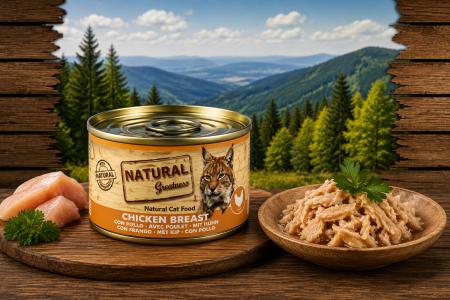 PISICI - Natural Greatness Chicken Breast 70 g - hrana umeda pentru pisici