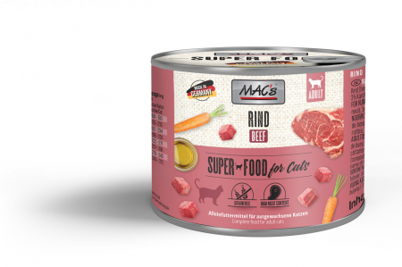 PISICI - Hrana umeda Ultrapremium pentru pisici ,cu o singura sursa de proteina (Monoproteica )  MACs cat mono Carne de vită  200g