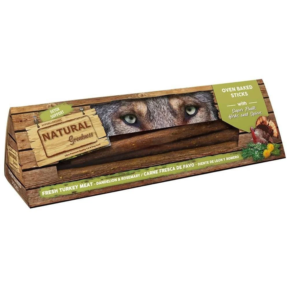 Recompense Ultrapremium , Hipoalergenice, pentru caini ,cu suport detoxifiant, ,cu carne de curcan proaspata ca sursa unica de proteina animala (Monoproteice).Sticks Oven Detox Support 150g [1]