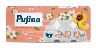 Hartie igienica Pufina Soft Piersica, 10 role, 3 straturi [1]