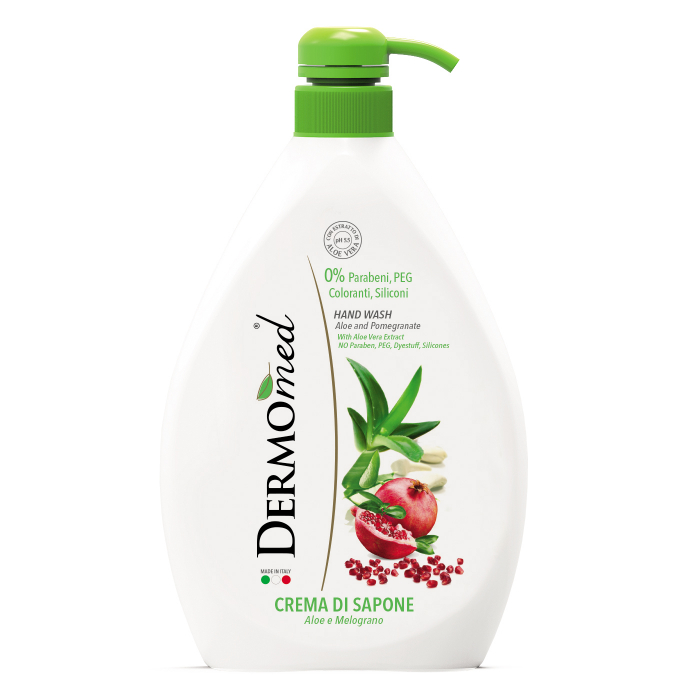 Sapun lichid crema Dermomed cu aloe si rodie, 1000 ml [1]