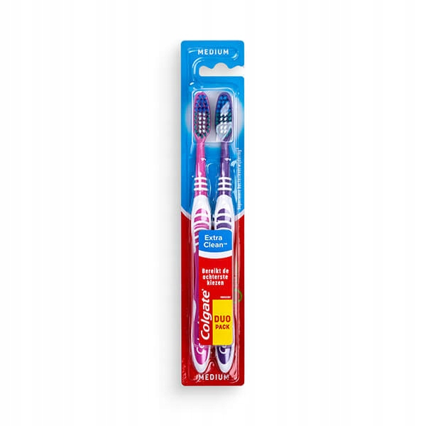 Set 2 periute de dinti, Colgate, Cauciuc, Extra Clean, Multicolor [1]