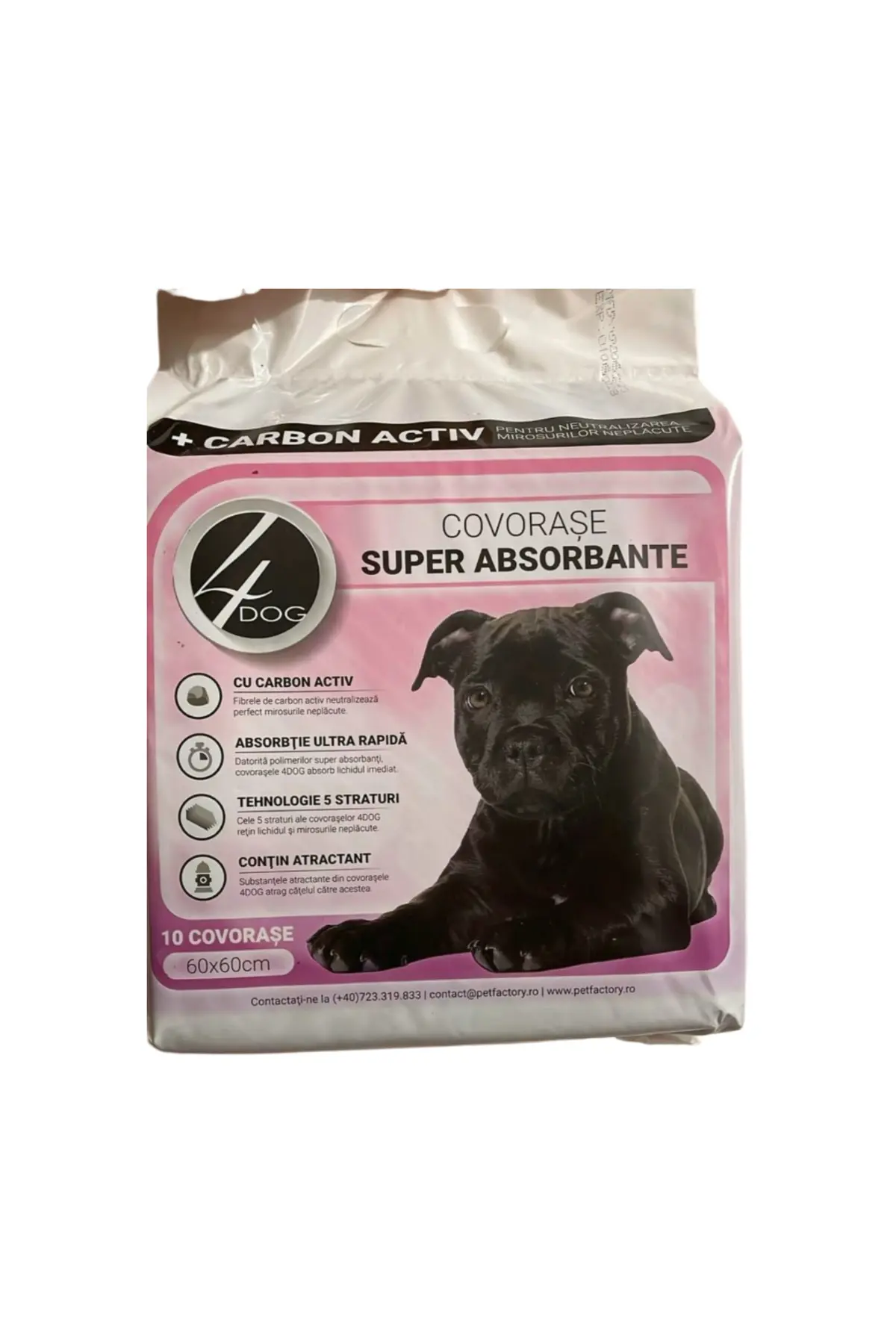 PROMOTII - 4 Dog covorase absorbante 60*60 Charcoal 10buc. 5949060213430