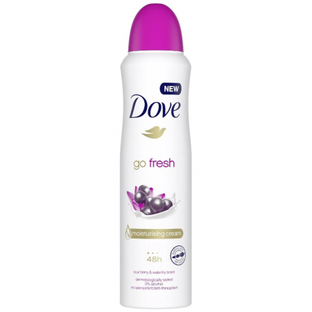 Deodorante si antiperspirante - Antiperspirant Dove Go Fresh Acai & Waterlili, 150 ml