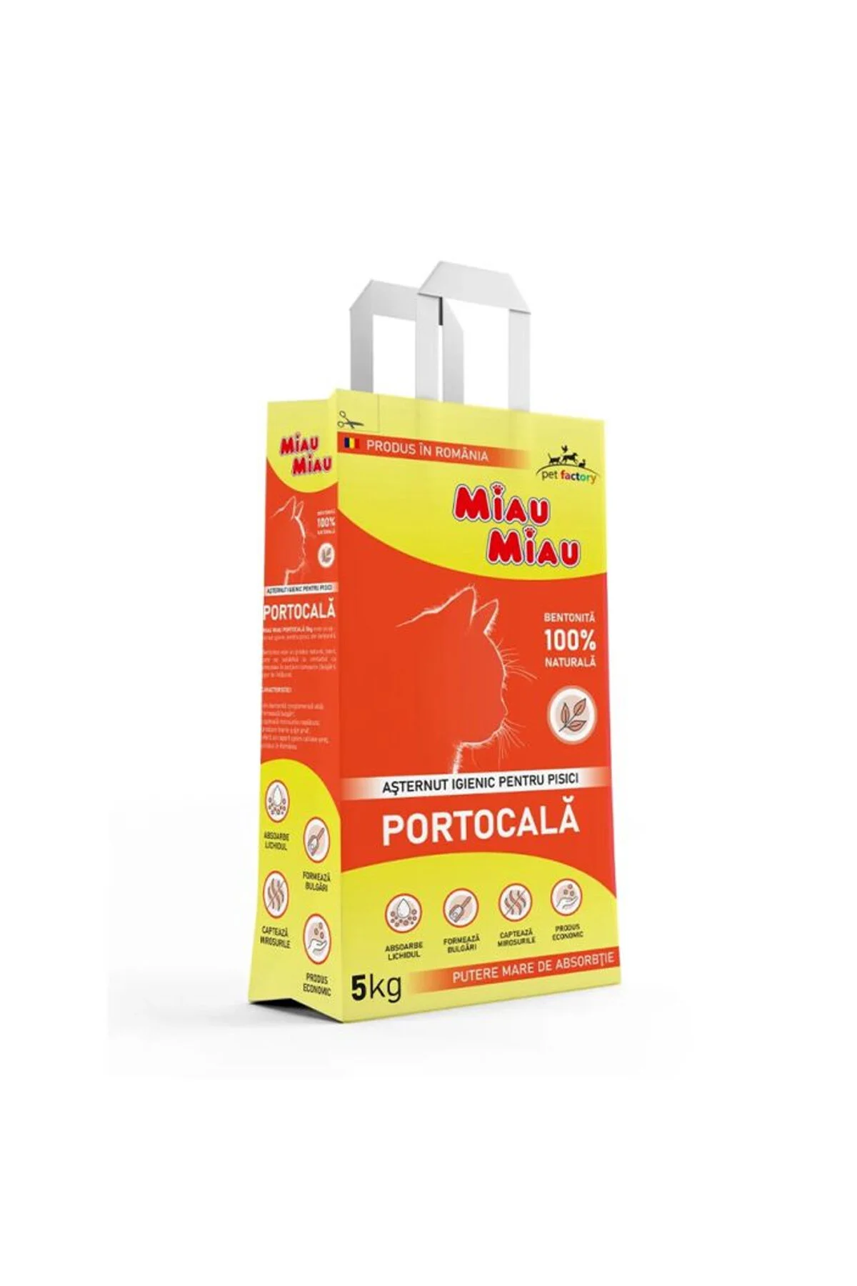 Nu exista date - Asternut igienic miau miau Portocala 5kg 5949060219845