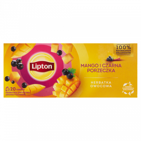 Ceaiuri - Ceai Lipton mango si coacaze, 20 plicuri