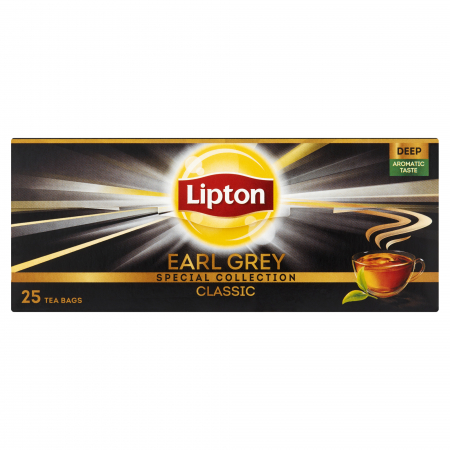 Ceaiuri - Ceai negru Lipton Earl Grey, 25 pliculete, 37.5 g