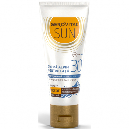 Hygiene - Crema alpin pentru fata Gerovital Sun, SPF 30, 30 ml