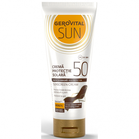 Hygiene - Crema cu protectie solara Gerovital Sun, SPF 50, 100 ml