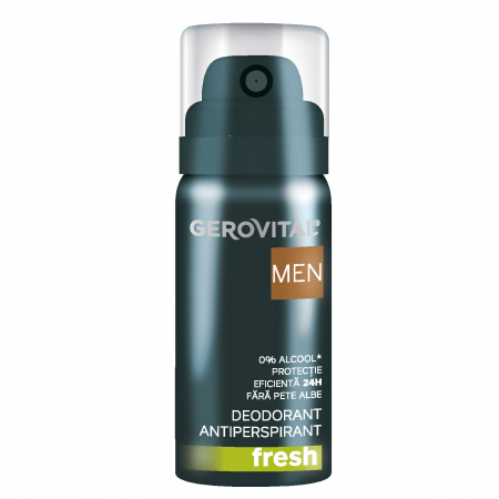 Deodorante si antiperspirante - Deodorant antiperspirant Gerovital Men Fresh, 40 ml