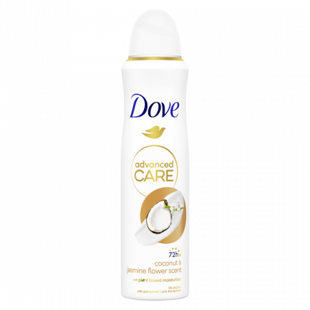 Deodorante si antiperspirante - Deodorant Dove Advanced Care Spray Cocos si Iasomie, 150 ml