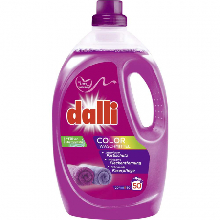 Spalare si intretinere rufe - Detergent de rufe gel Dalli, Color, 50 spalari, 2.75 L