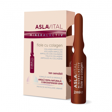 Ingrijire ten - Fiola cu Colagen Aslavital, 2 ml