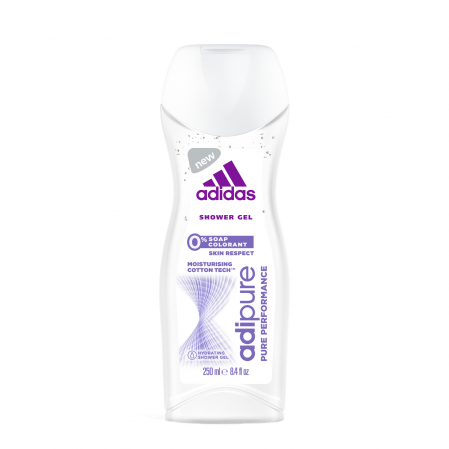 Igiena corpului - Gel de dus hidratant adidas adipure cu 0% sapun si colorant, Femei, 250 ml