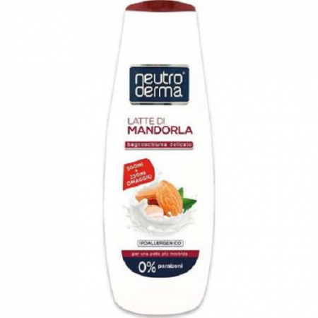 Igiena corpului - Gel de dus Neutro Derma, lapte de migdale 750 ml