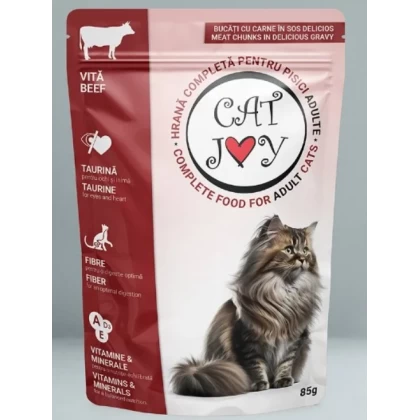 PET - Hrana umeda pentru pisici Cat joy vita 85 g