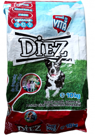 PET - Hrana uscata pentru caini, Diez cu aroma de vita, 10 kg