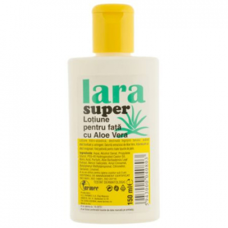 Produse demachiere si curatare - Lara Lotiune Fata Aloe Vera 150Ml