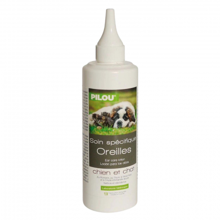 Igiena si ingrijire pisici - Lotiune curatare urechi PILOU caine si pisica, 120 ml
