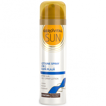 Hygiene - Lotiune spray dupa plaja 3in1 Gerovital Sun, 150 ml