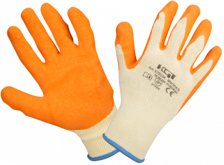 Manusi protectia muncii - Manusi Latex Tricotate Orange EvoTools, marime 11