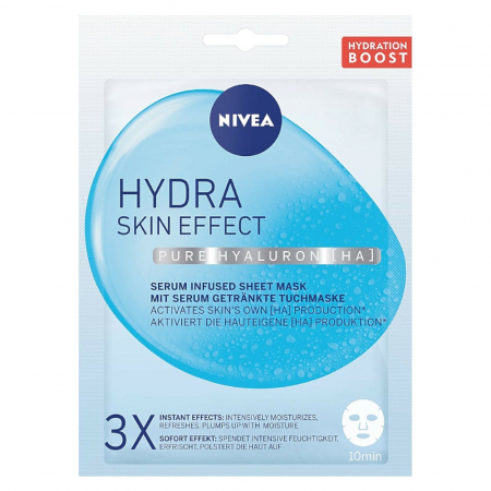SHOP - Masca Servetel Nivea Hydra Skin Effect, Infuzata cu Acid Hialuronic