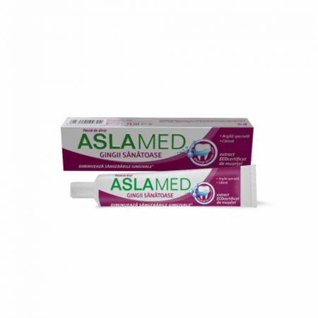 Igiena dentara - Pasta de Dinti AslaMed pentru Gingii Sanatoase, 18 ml
