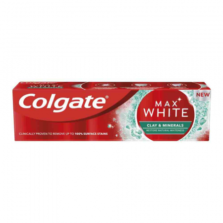 Igiena dentara - Pasta de Dinti Colgate Max White Argile Mine, 75 ml