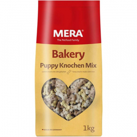 Caini - Recompense pentru Caini Biscuiti Mera Puppy Knochen, 1 kg