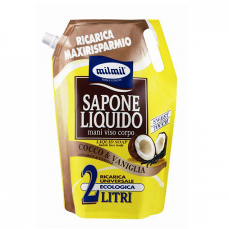 SHOP - Rezerva sapun lichid Mil Mil Cocos si Vanilie, 2000 ml