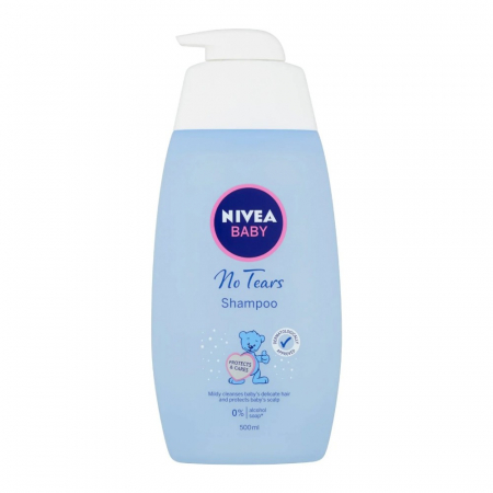 Igiena si ingrijire copii - Sampon Nivea Baby, cu Ulei de Migdale si Vitamina B5, C, E, 500 ml
