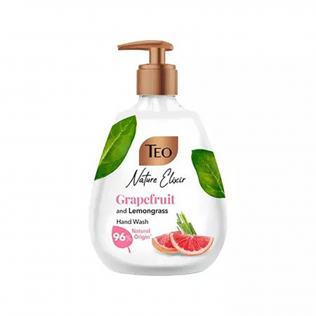 Igiena corpului - Sapun lichid TEO Nature Elixir, Pink Grapefruit & Lemongrass, 300 ml