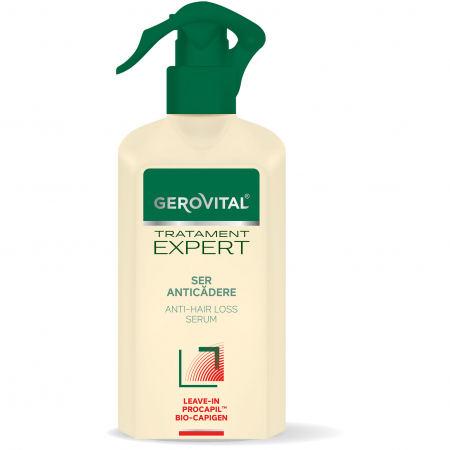 Ingrijirea parului & Hair styling - Ser Gerovital Tratament Expert anticadere, 150 ml