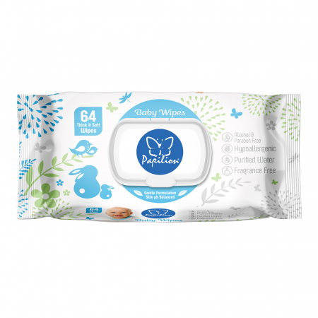 Articole pentru copii - Servetele Umede Baby Blue, 64 buc