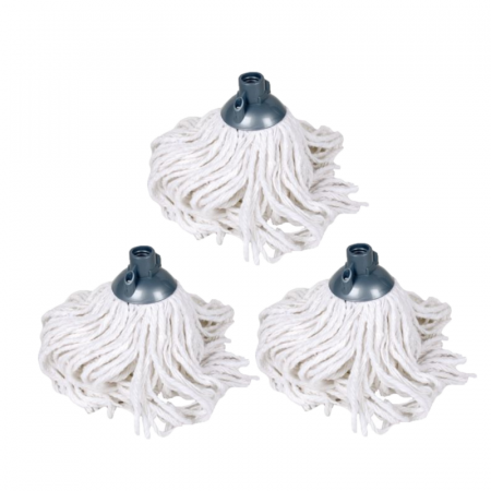 Maturi, Mopuri si galeti - Set 3 Mop Bumbac cu putere de absortie mare, 160 g