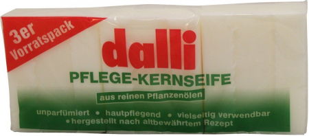 Igiena corpului - Set 3xSapun natural, Dalli, 125 g, Alb