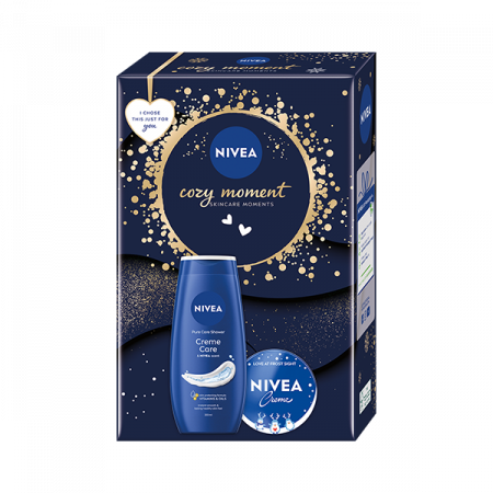 SHOP - Set cadou Nivea: Gel de dus CrÃ¨me Care, 250 ml + Crema pentru corp, fata si maini CrÃ¨me, 75 ml